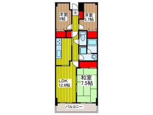 南与野ハイツの物件間取画像